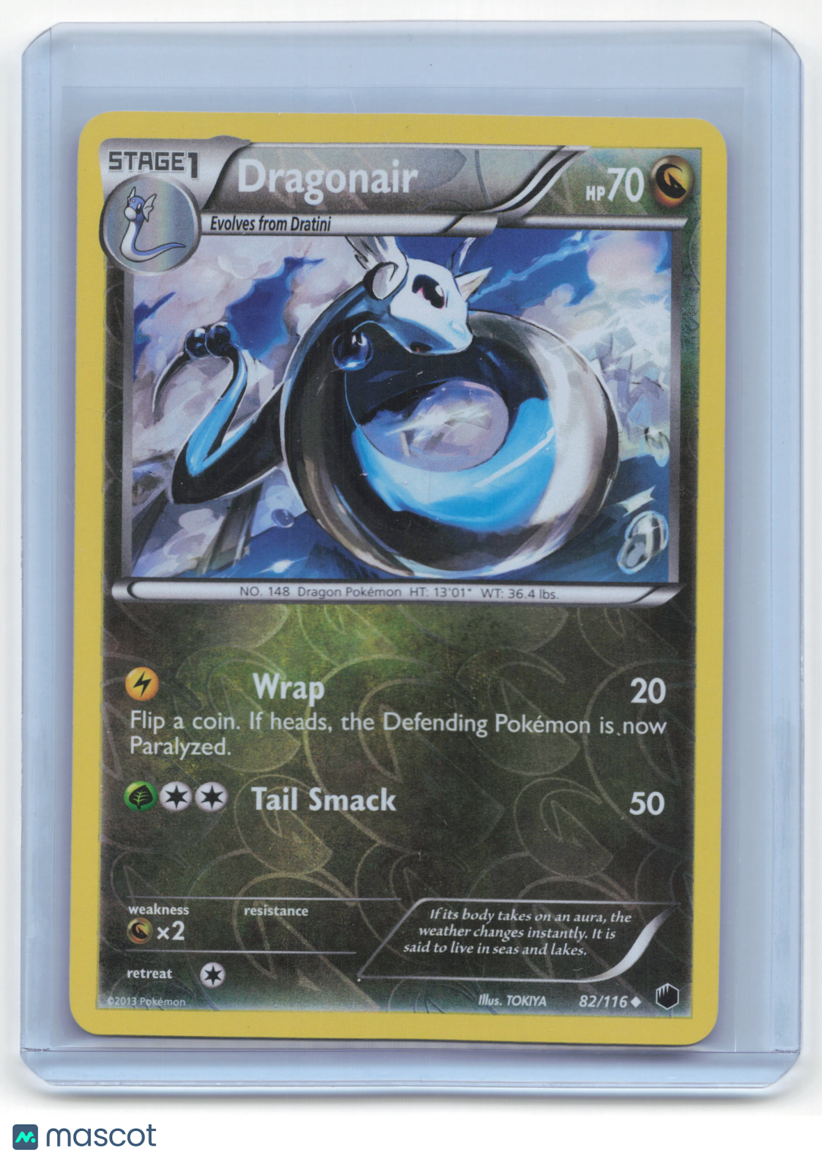 2013 Pokemon Dragonair Plasma Freeze #82/116 Lightly Played