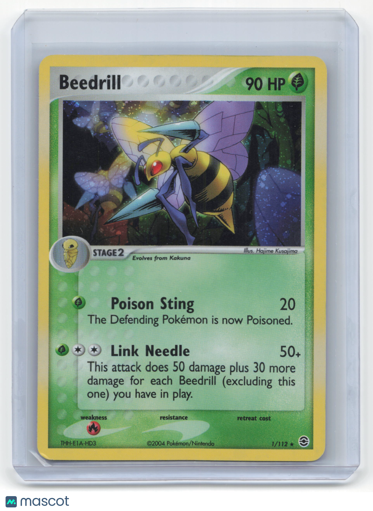 2004 Pokemon Beedrill FireRed & LeafGreen #1/112 Lightly Played
