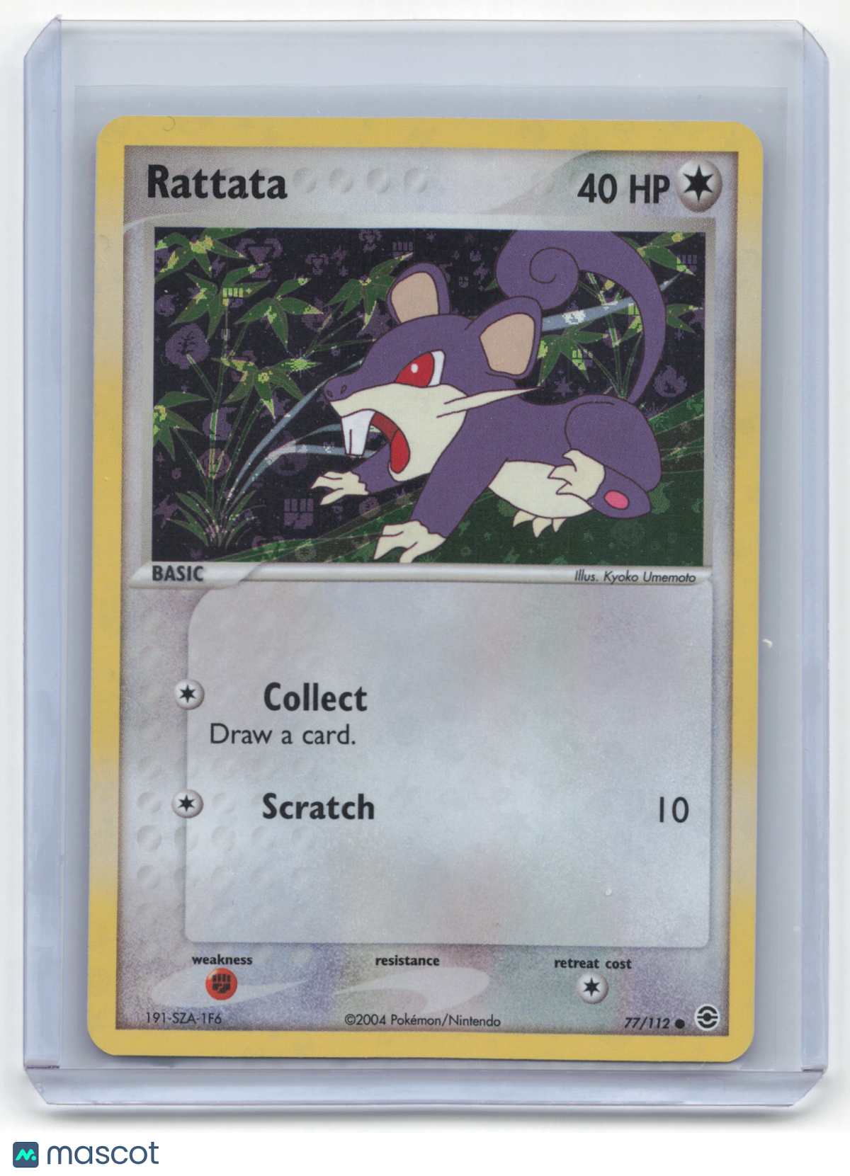 2004 Pokemon Rattata EX Team Rocket Returns #77/112 Near Mint