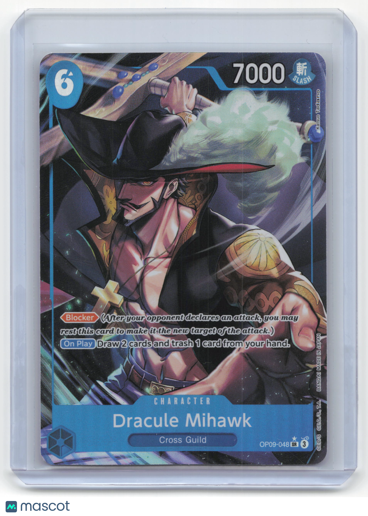 2023 One Piece Card Game Dracule Mihawk Emperors in the New World #OP09-048