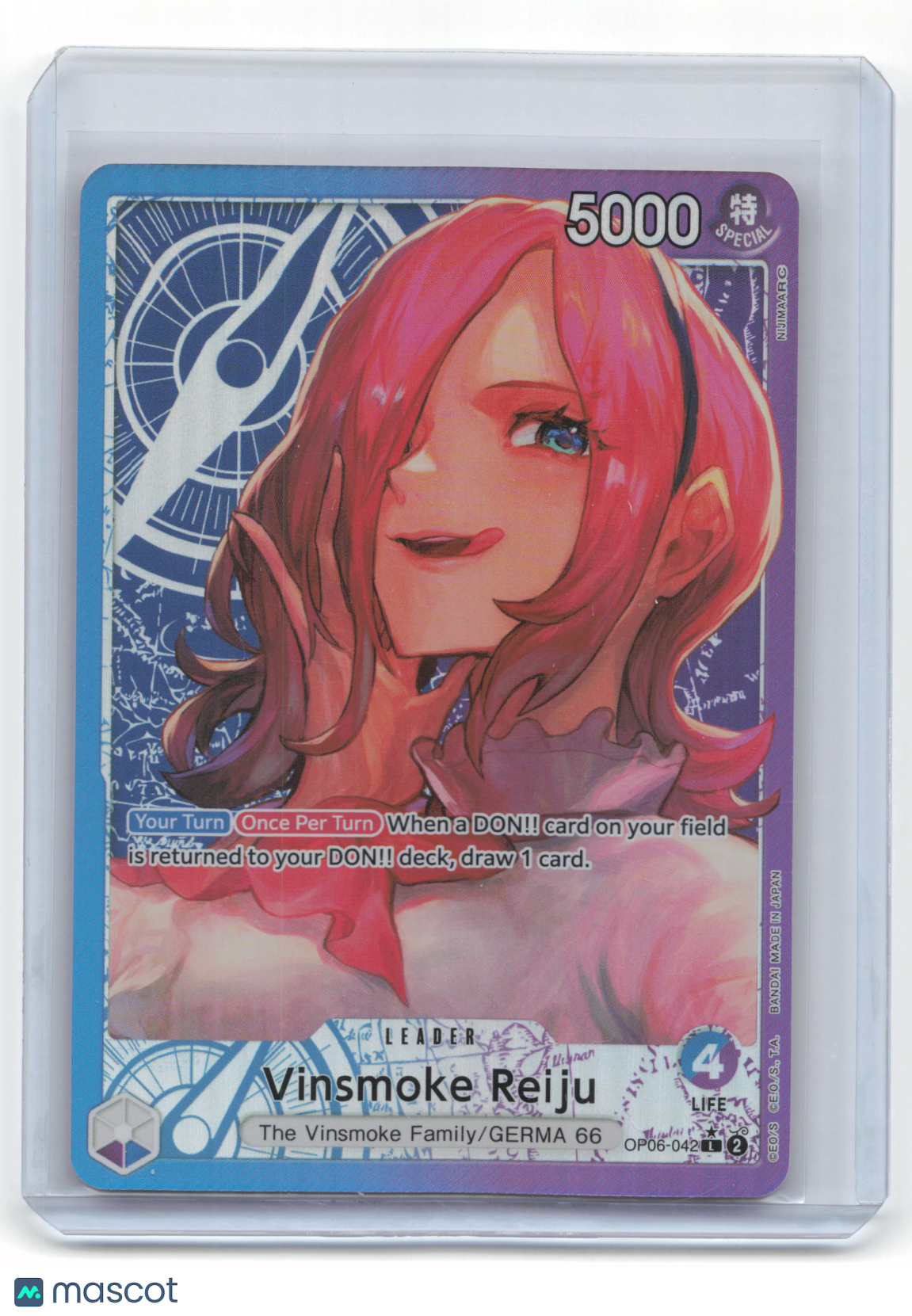2024 One Piece Card Game Vinsmoke Reiju Wings of the Captain #OP06-042 Near Mint
