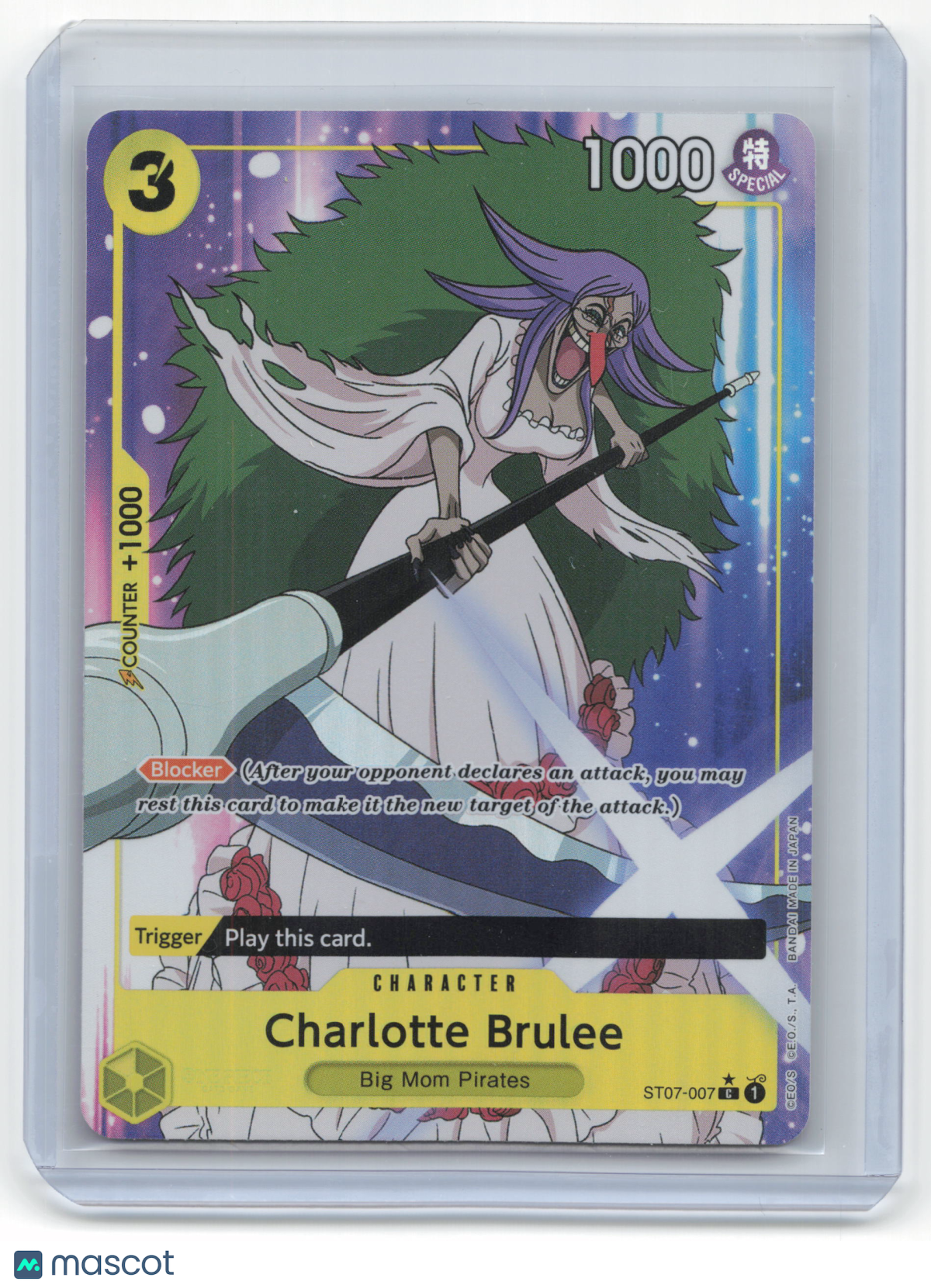 2023 One Piece Card Game Charlotte Brulee Big Mom Pirates #ST07-007 Near Mint
