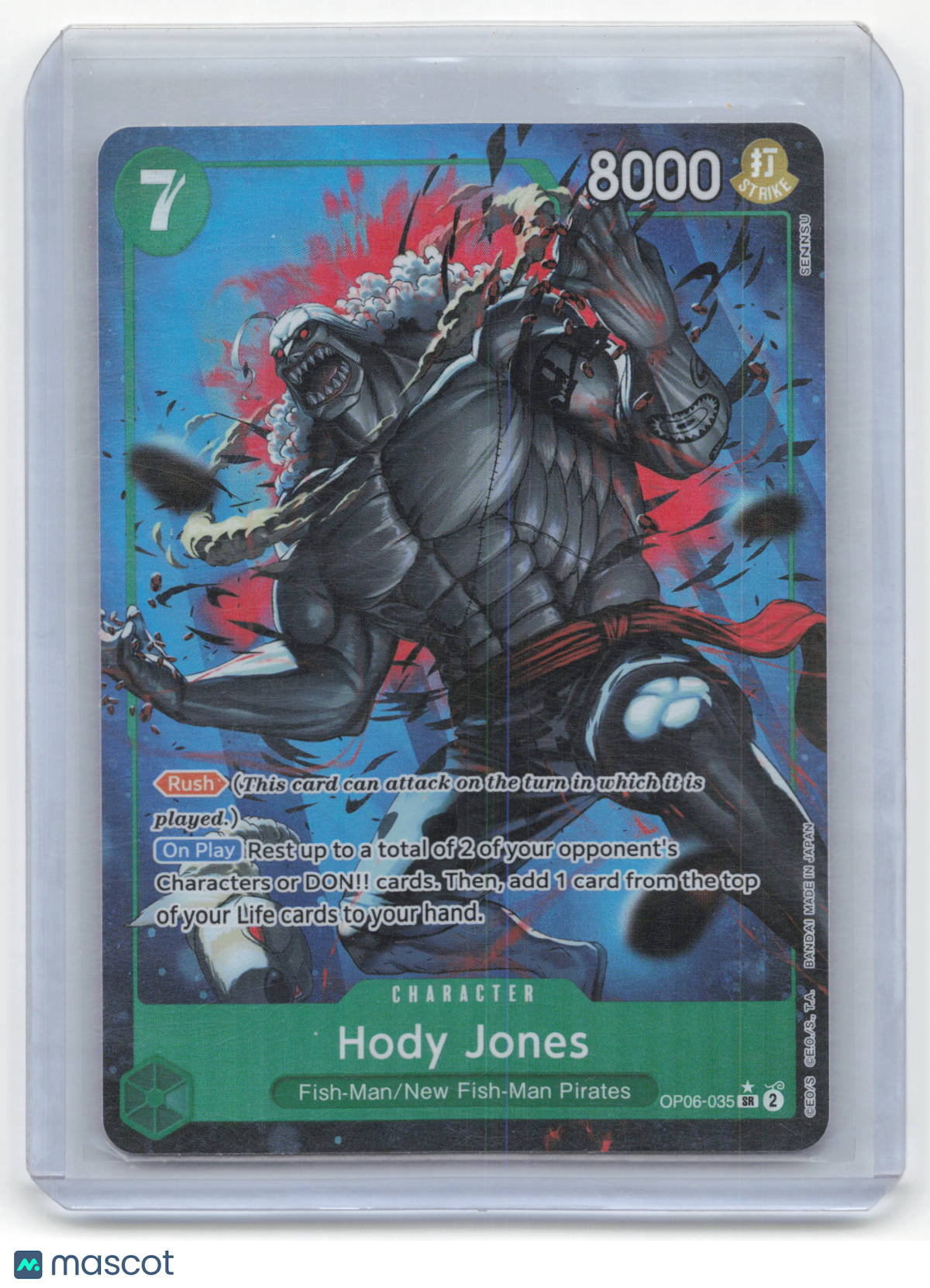 2024 One Piece Card Game Hody Jones Wings of the Captain #OP06-035 Near Mint