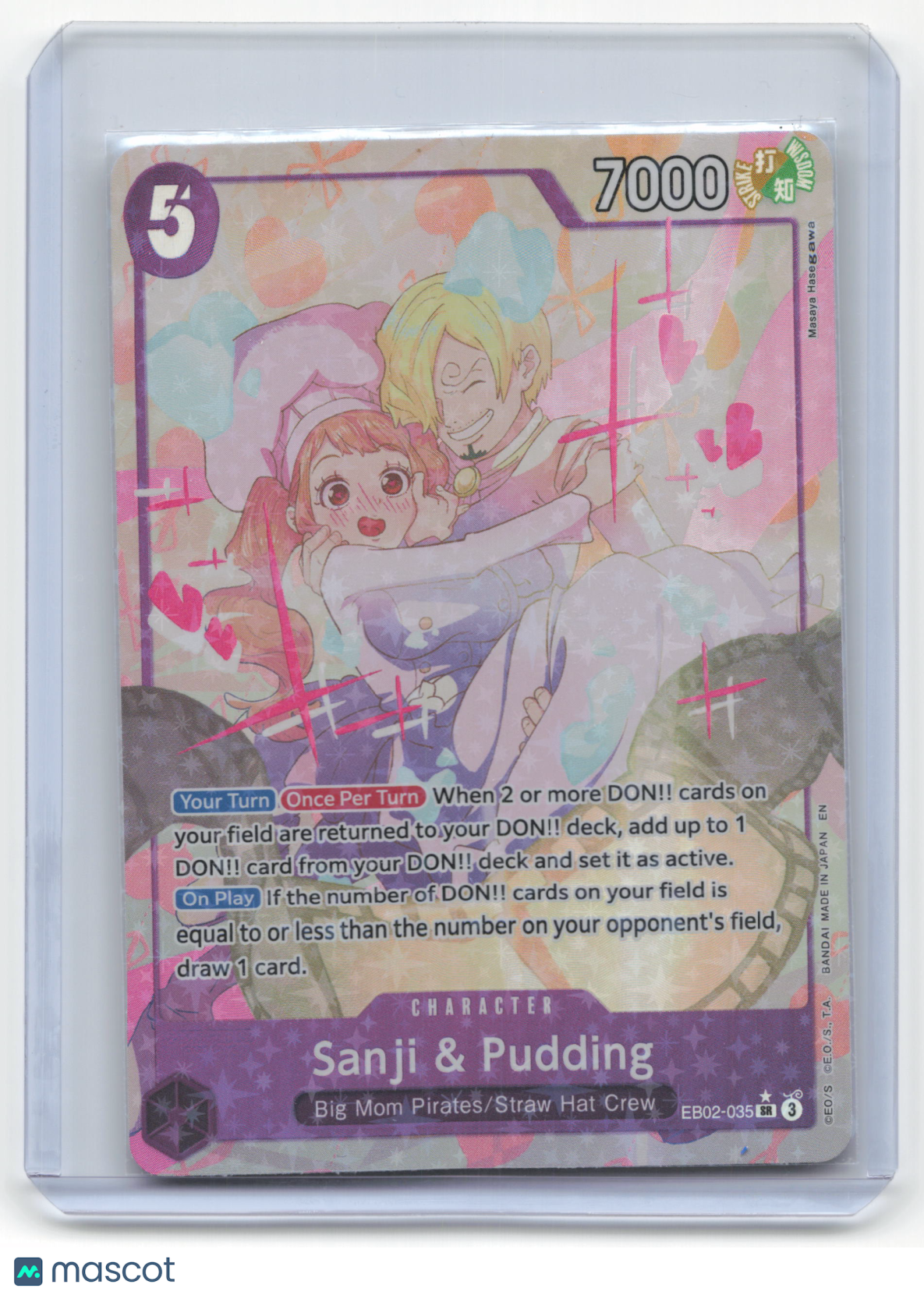 2025 One Piece Sanji & Pudding Anime 25th Collection #EB02-035 Parallel Art NM