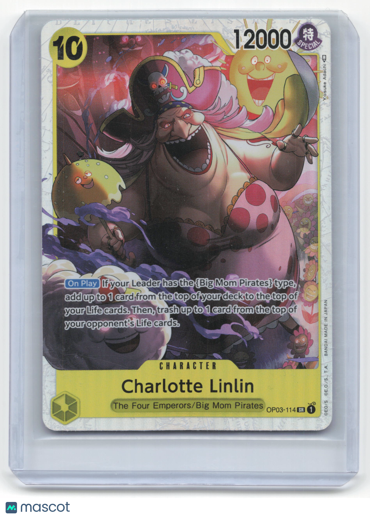 2023 One Piece Card Game Charlotte Linlin Pillars of Strength #OP03-114 NM