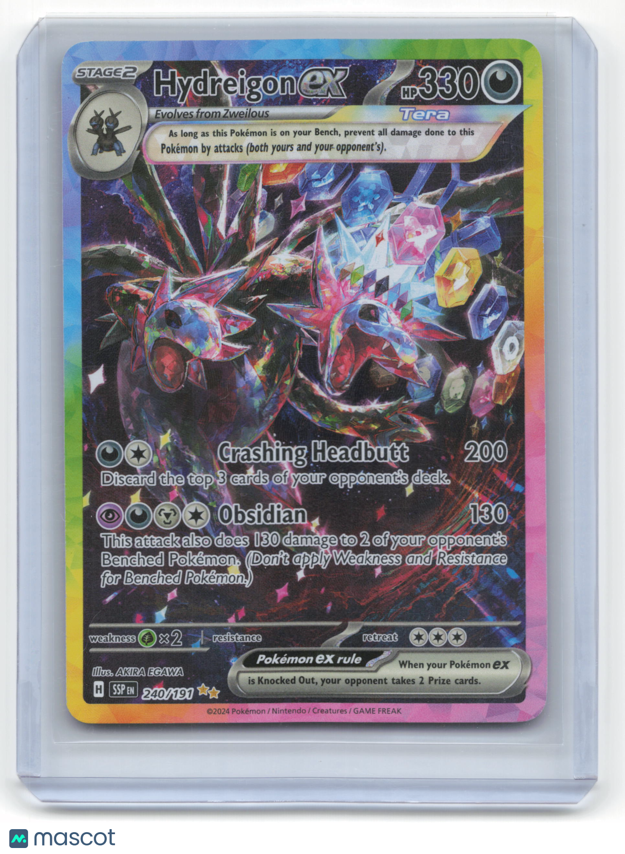 2024 Pokemon Hydreigon EX Surging Sparks #240/191 Near Mint