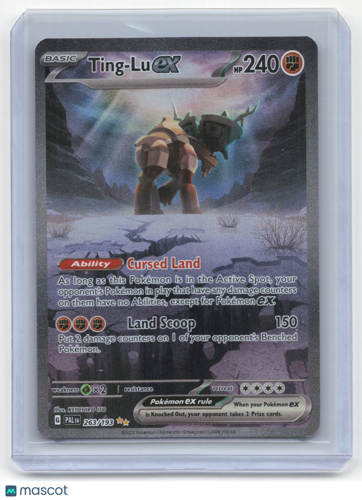 2023 Pokemon Ting-Lu EX Paldea Evolved #263/193 Near Mint