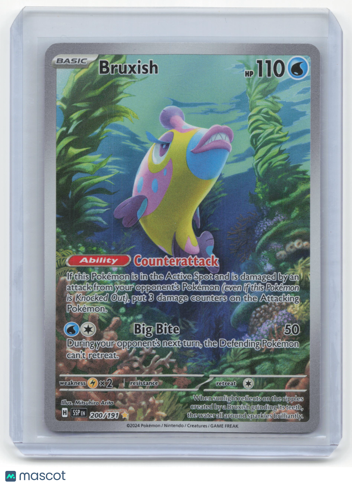 2024 Pokemon Bruxish Surging Sparks #200/191 Near Mint