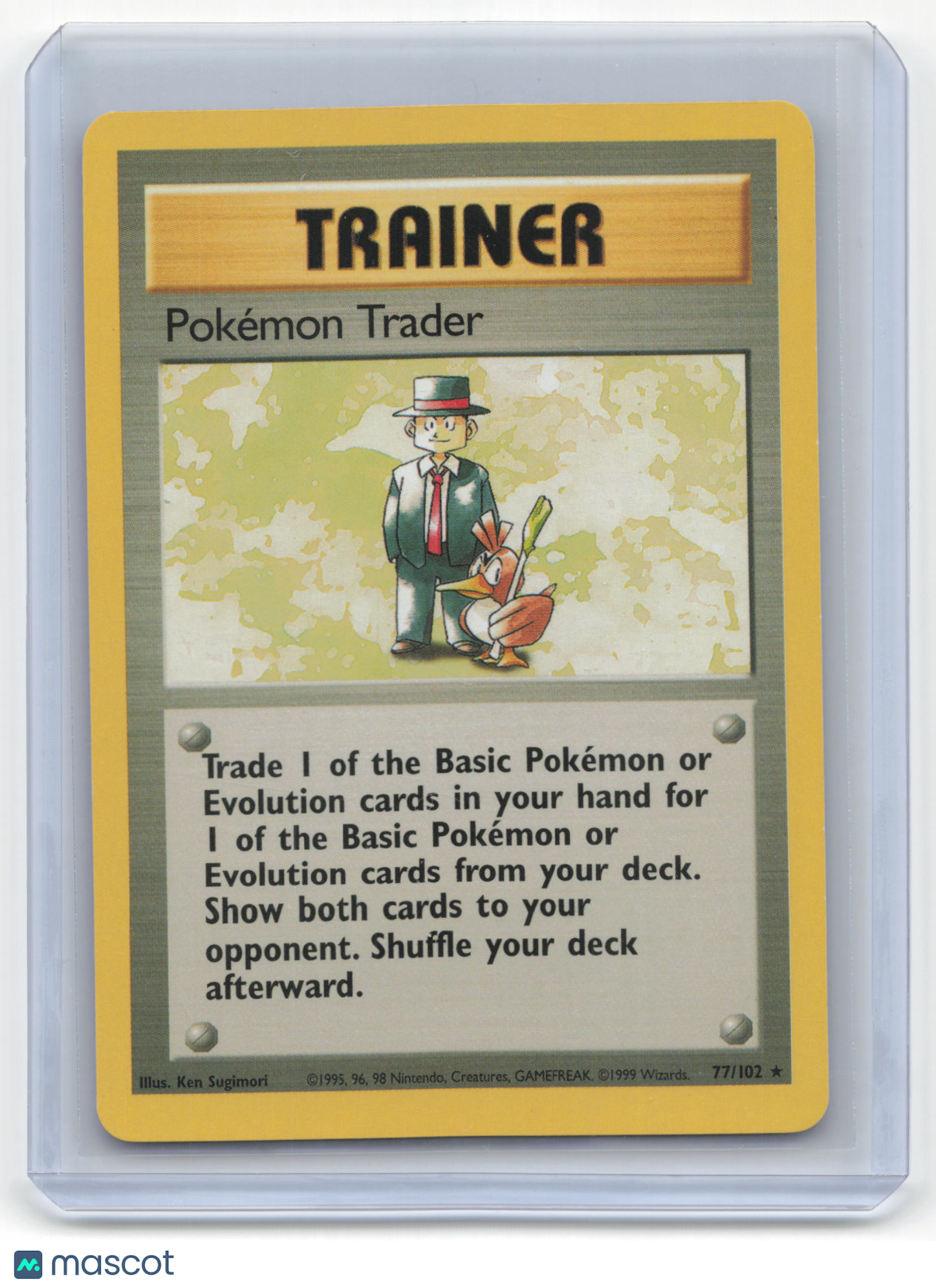 1999 Pokemon Pokemon Trader Base Set #77/102 Near Mint