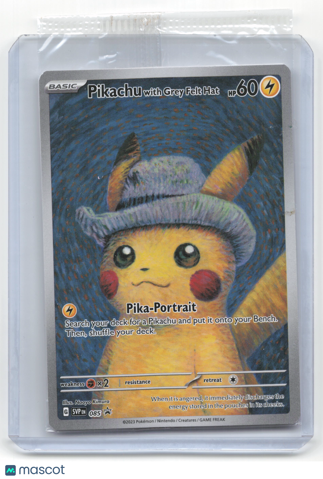 2023 Pokemon Pikachu With Grey Felt Hat SVP Black Star Promos #085 (Sealed)