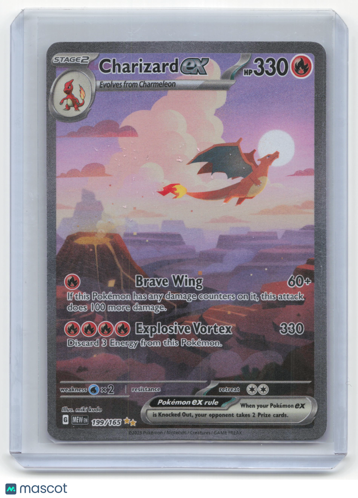 2023 Charizard EX Pokemon 151 #199/165 Near Mint