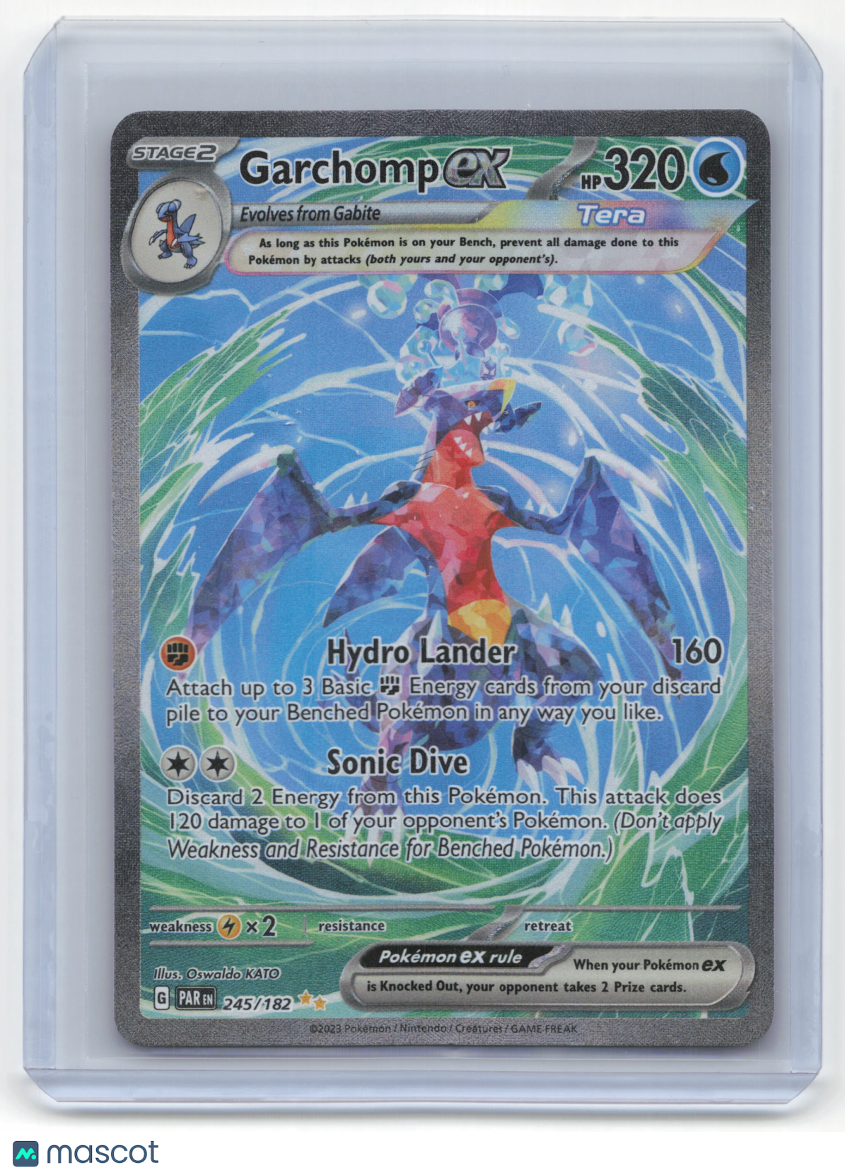 2023 Pokemon Garchomp EX Paradox Rift #245/182 Lightly Played