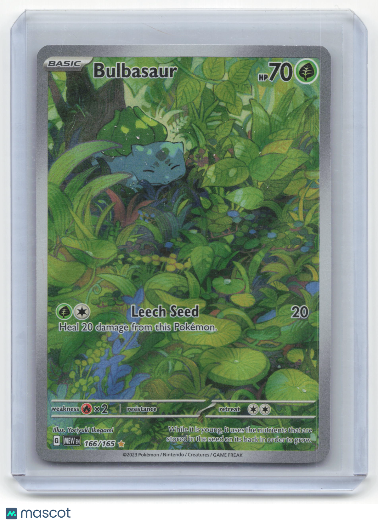2023 Pokemon Bulbasaur Pokémon 151 #166/165 Near Mint