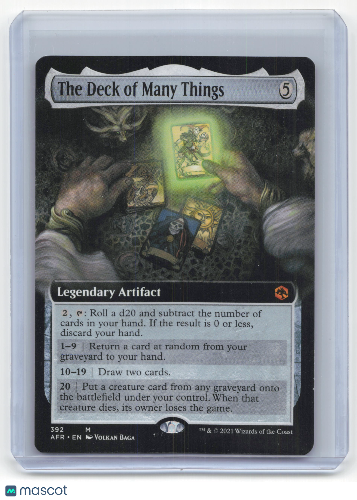 2021 Magic: The Gathering The Deck of Many Things AFR #392 Extended Art NM