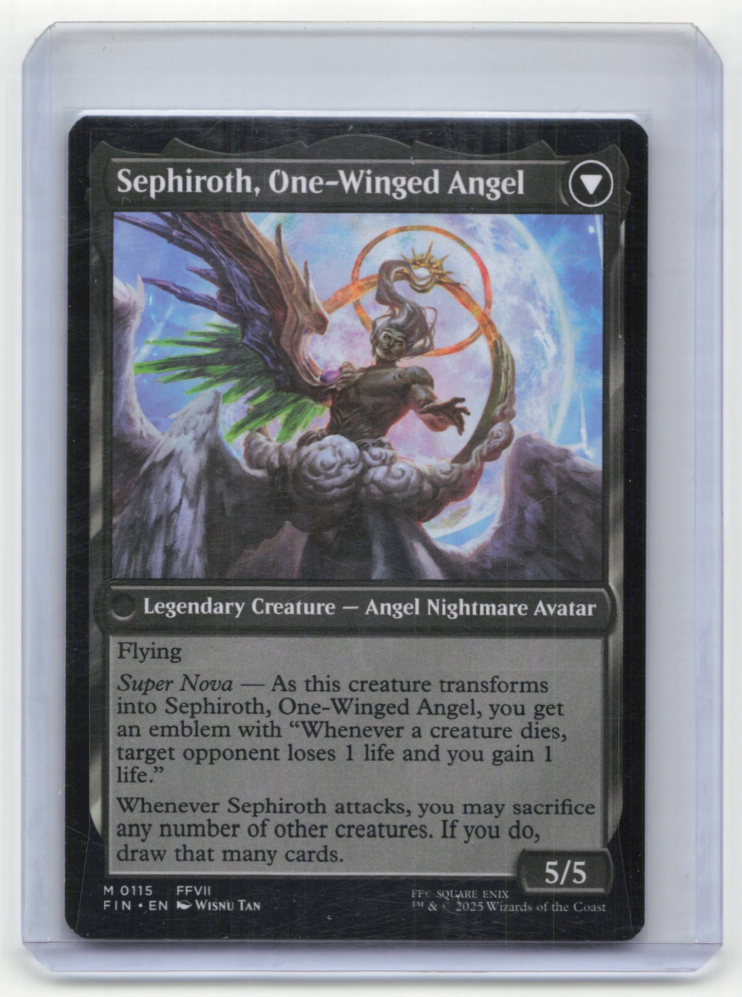 2025 Magic: The Gathering Sephiroth, Fabled SOLDIER, One-Winged Angel FIN #0115