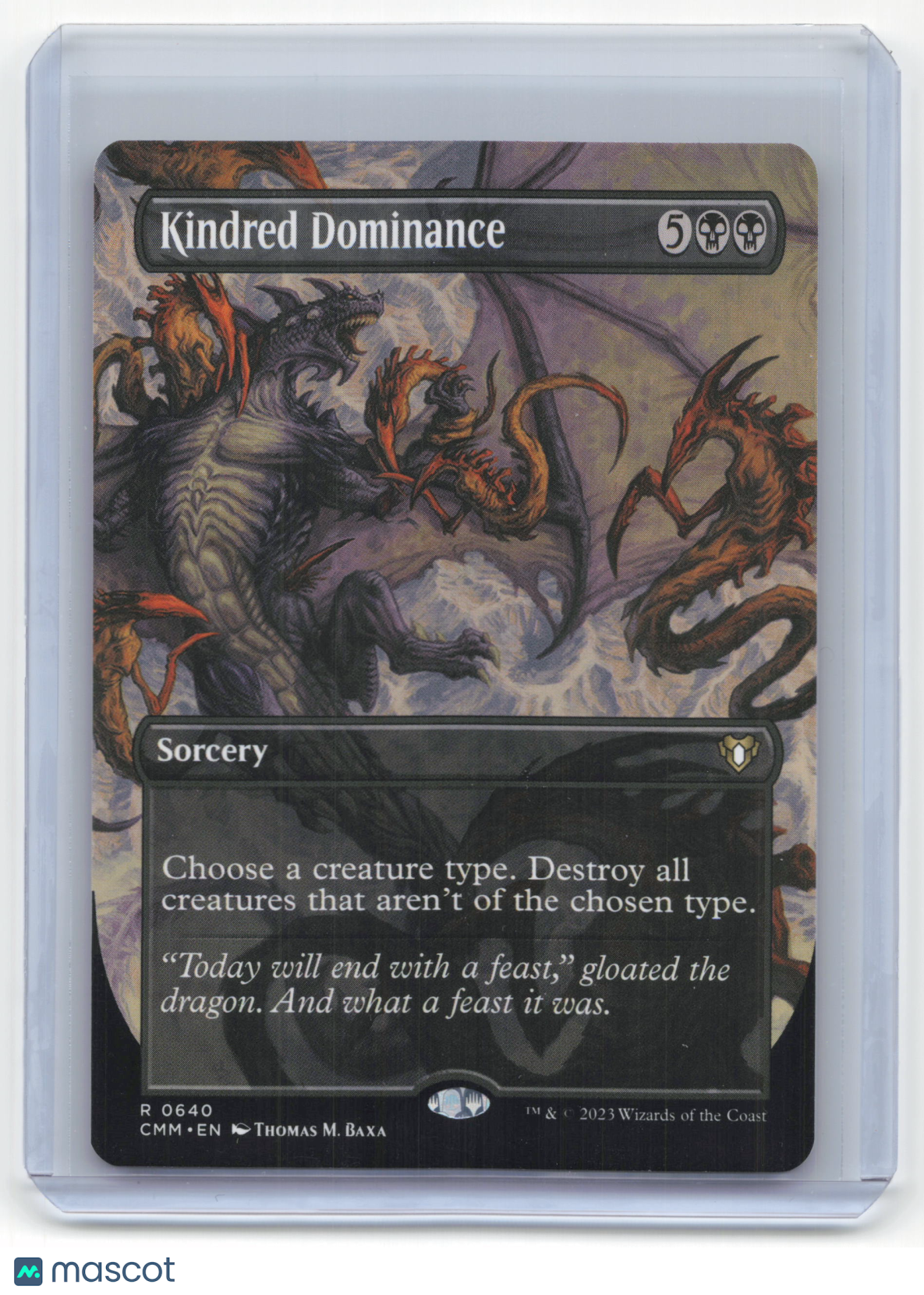 2023 Magic: The Gathering Kindred Dominance Commander Masters #0640 Borderless