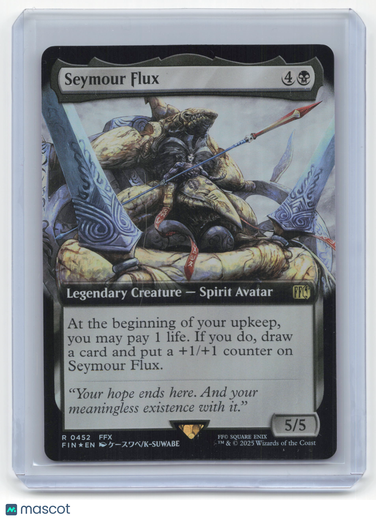 2025 Magic: The Gathering Seymour Flux Final Fantasy #0452 Extended Art NM