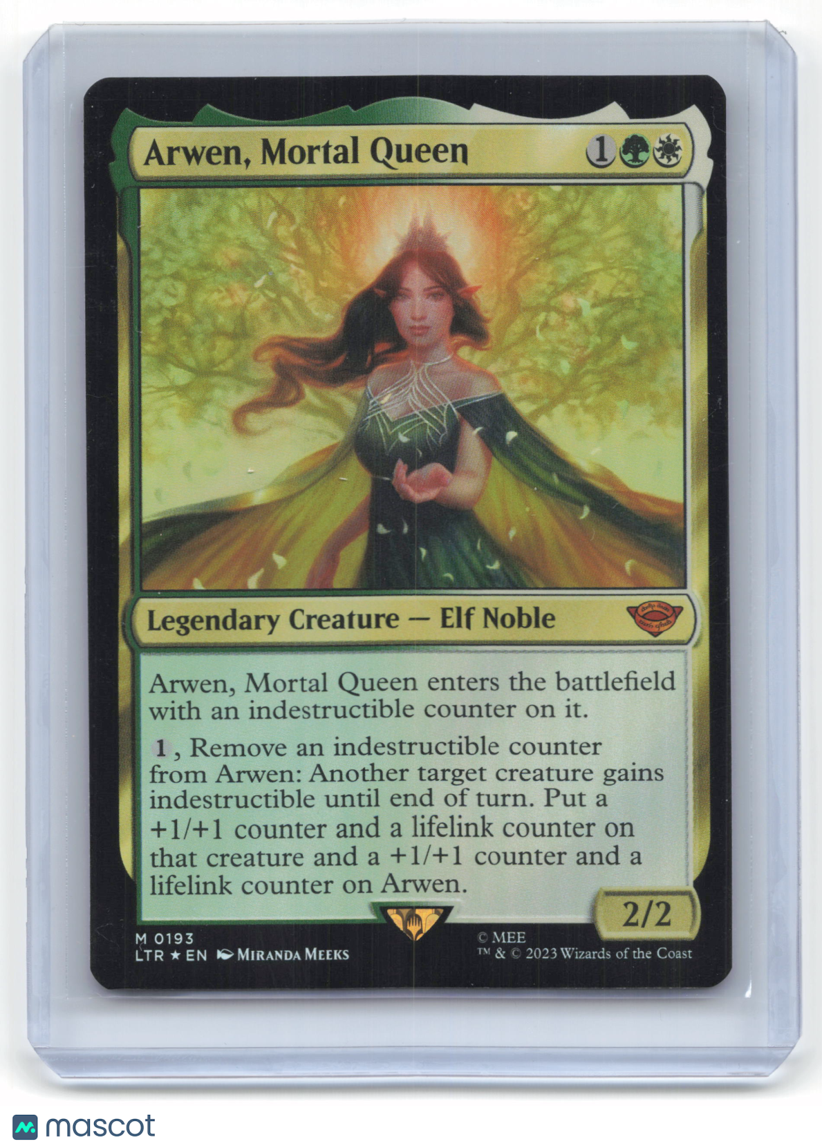 2023 Magic: The Gathering Arwen, Mortal Queen Lord of The Rings #0193 Near Mint