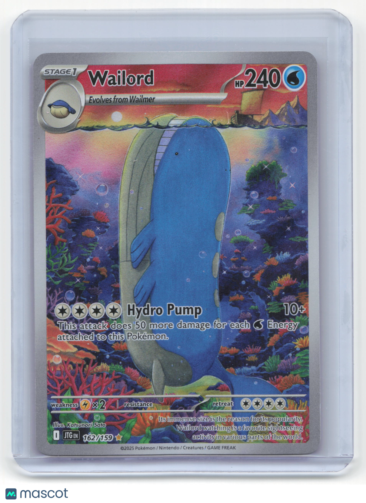 2025 Pokemon Wailord Journey Together #162/159 NM