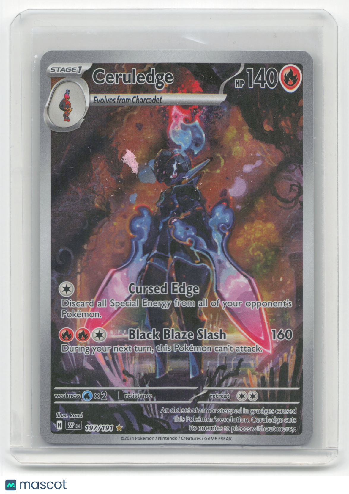2024 Pokemon Ceruledge Surging Sparks #197/191 Near Mint