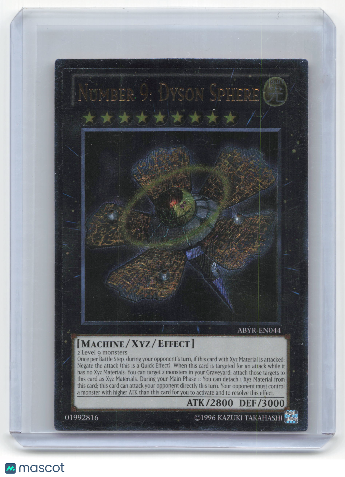 2012 Yu-Gi-Oh! Number 9: Dyson Sphere Abyss Rising UTR Foil #ABYR-EN044 NM