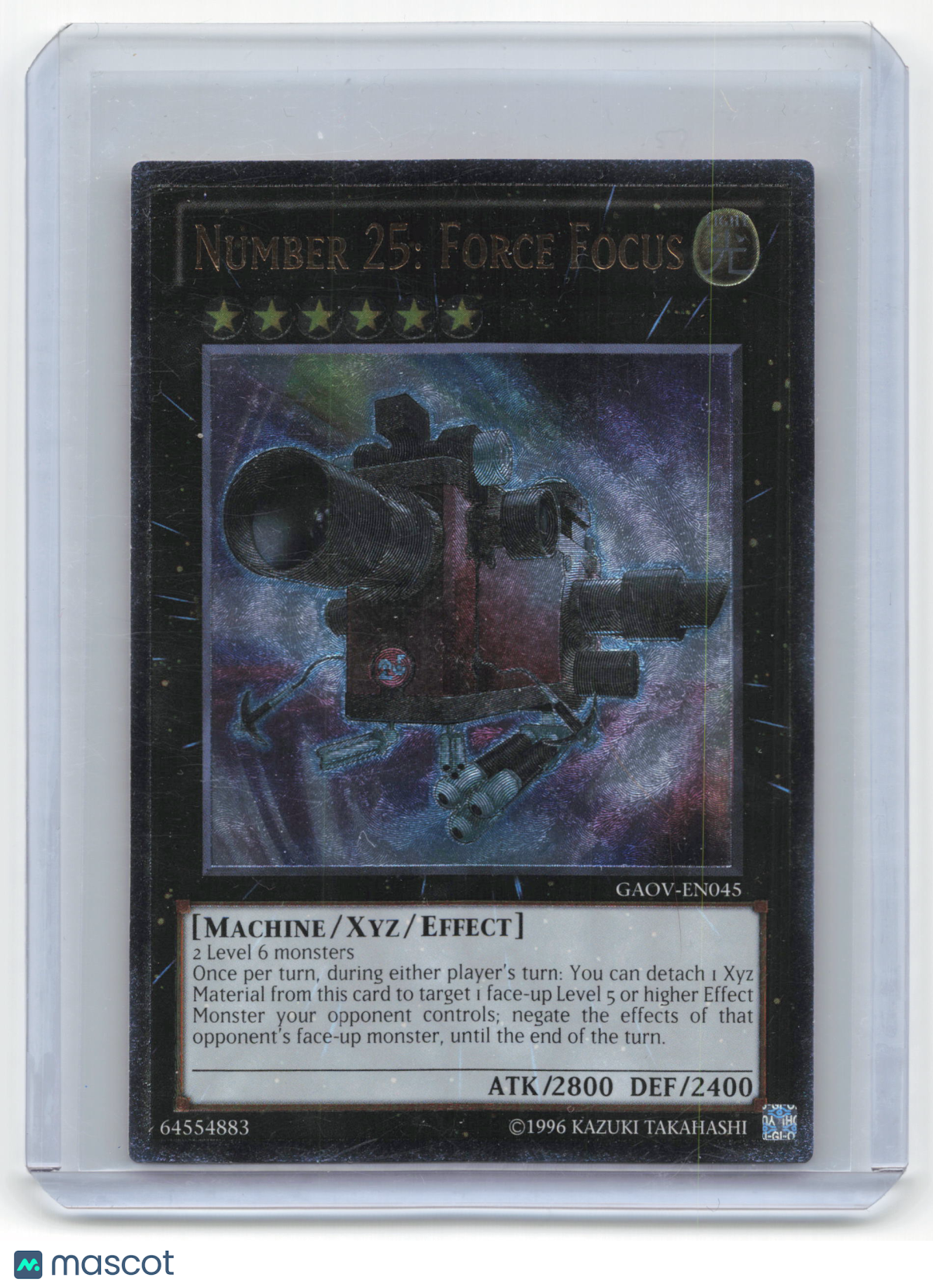 2012 Yu-Gi-Oh! Number 25: Force Focus Galactic Overlord UTR Foil #GAOV-EN045 NM