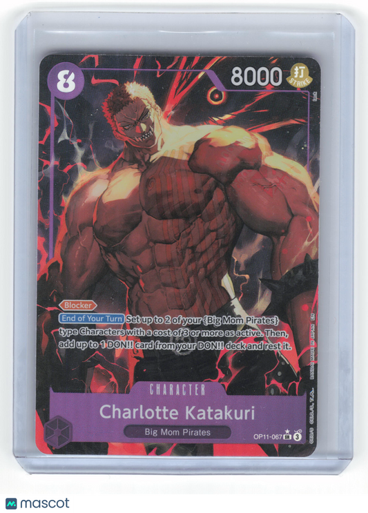 One Piece Card Game Charlotte Katakuri Fist of Divine Speed SR Foil #OP11-067