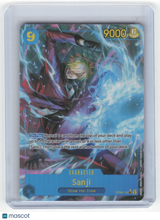 2024 One Piece Card Game Sanji Wings of the Captain Secret Rare Foil #OP06-119