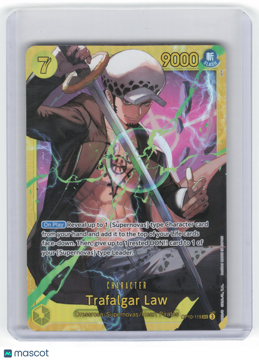 2025 One Piece Card Game Trafalgar Law Royal Blood Secret Rare Foil #OP10-119 NM