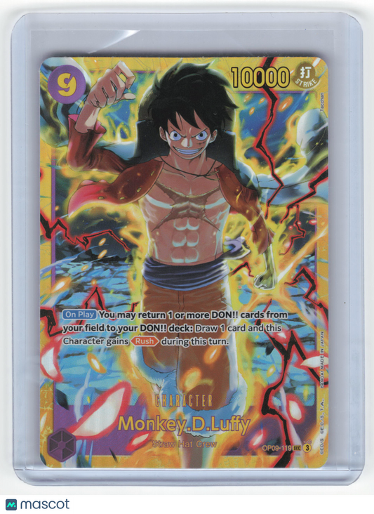 One Piece Monkey D. Luffy Emperor in the New World Secret Rare Foil #OP09-119