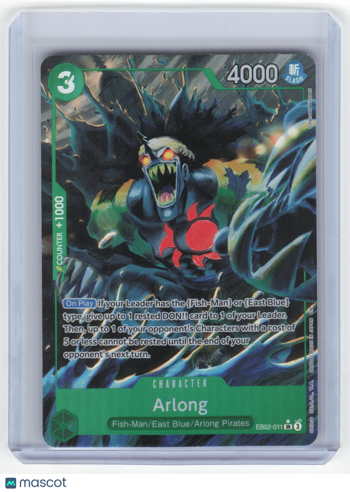 2022 One Piece Card Game Arlong Anime 25th Collection Super Rare Foil #EB02-011