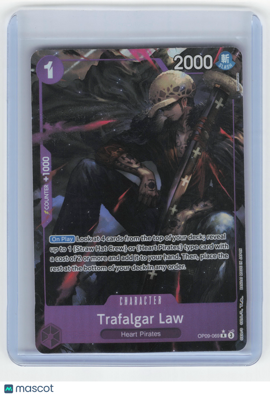 2024 One Piece Trafalgar Law Emperor in the New World Rare Foil #OP09-008 NM