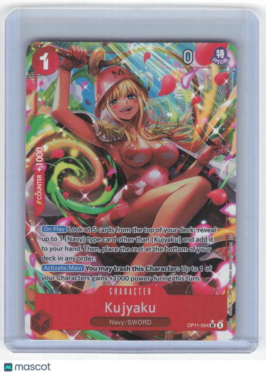 2025 One Piece Card Game Kujyaku Fist of Divine Speed Super Rare Foil #OP11-004