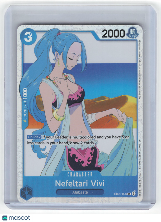 2025 One Piece Nefeltari Vivi Anime 25th Collection Super Rare Foil #EB02-026