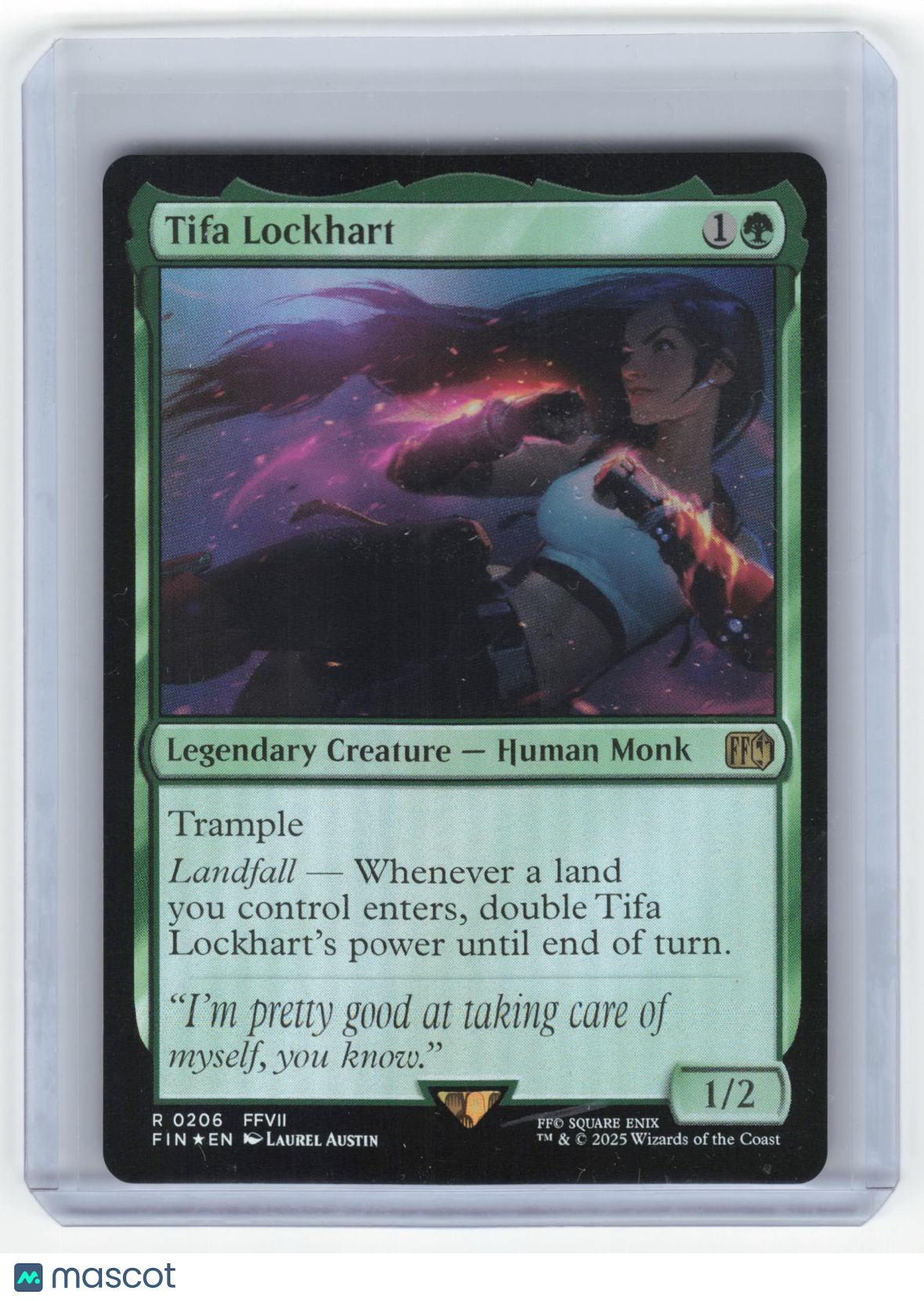 2025 Magic: The Gathering Tifa Lockhart Final Fantasy Rare Foil #0206