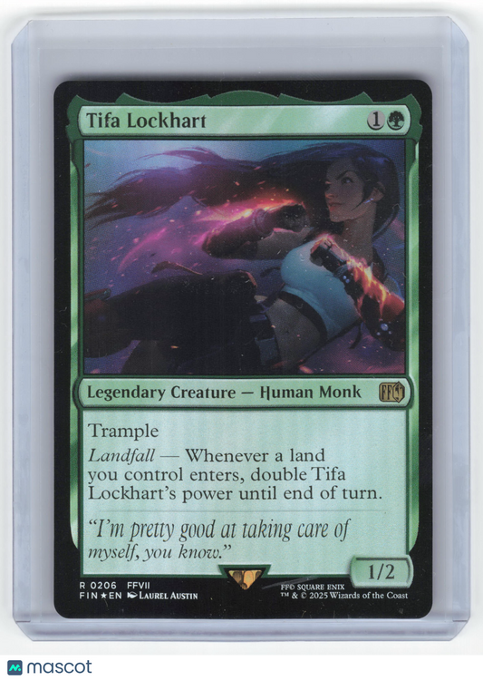 2025 Magic: The Gathering Tifa Lockhart Final Fantasy Rare Foil #0206