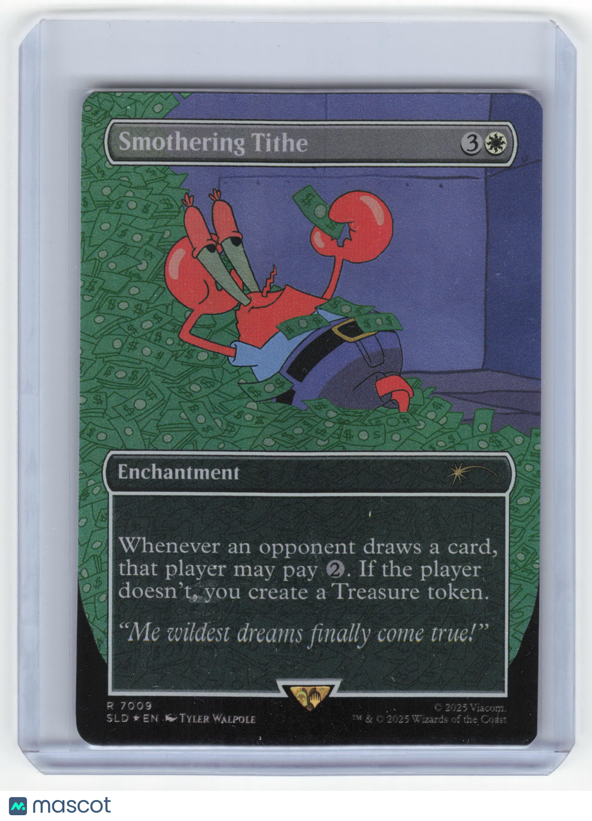2025 Magic: The Gathering Smothering Tithe SLD Rare Rainbow Foil #7009 Near Mint