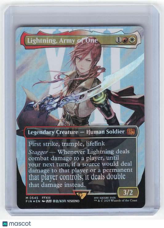 Magic: TG Lightning, Army of One FIN Mythic Surge Foil #0545 (Borderless) NM