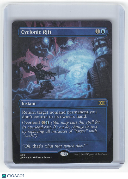 2020 Magic: The Gathering Cyclonic Rift Double Masters Rare #359 (Borderless) NM