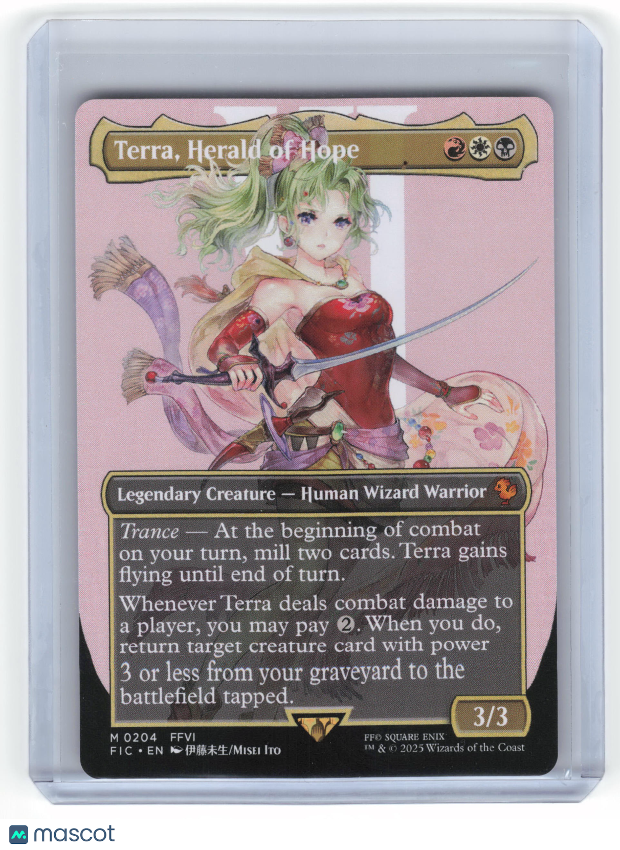 2025 Magic: The Gathering Terra, Herald of Hope FIC Mythic #204 (Borderless) NM