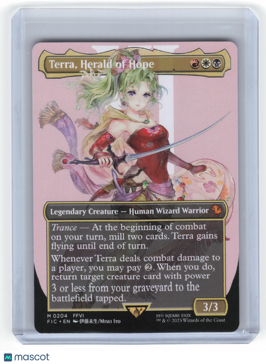 2025 Magic: The Gathering Terra, Herald of Hope FIC Mythic #204 (Borderless) NM