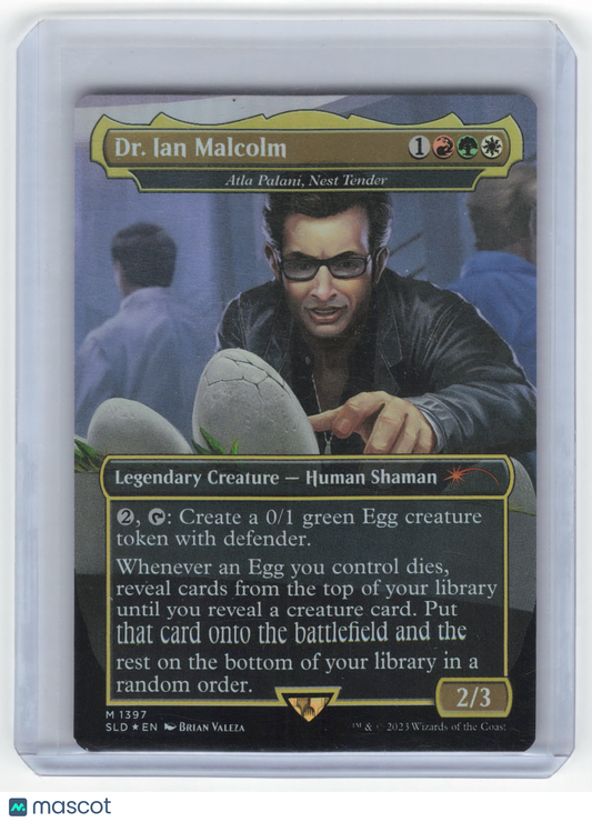 2023 Magic: The Gathering Dr. Ian Malcolm SLD Mythic Rainbow Foil #1397 NM