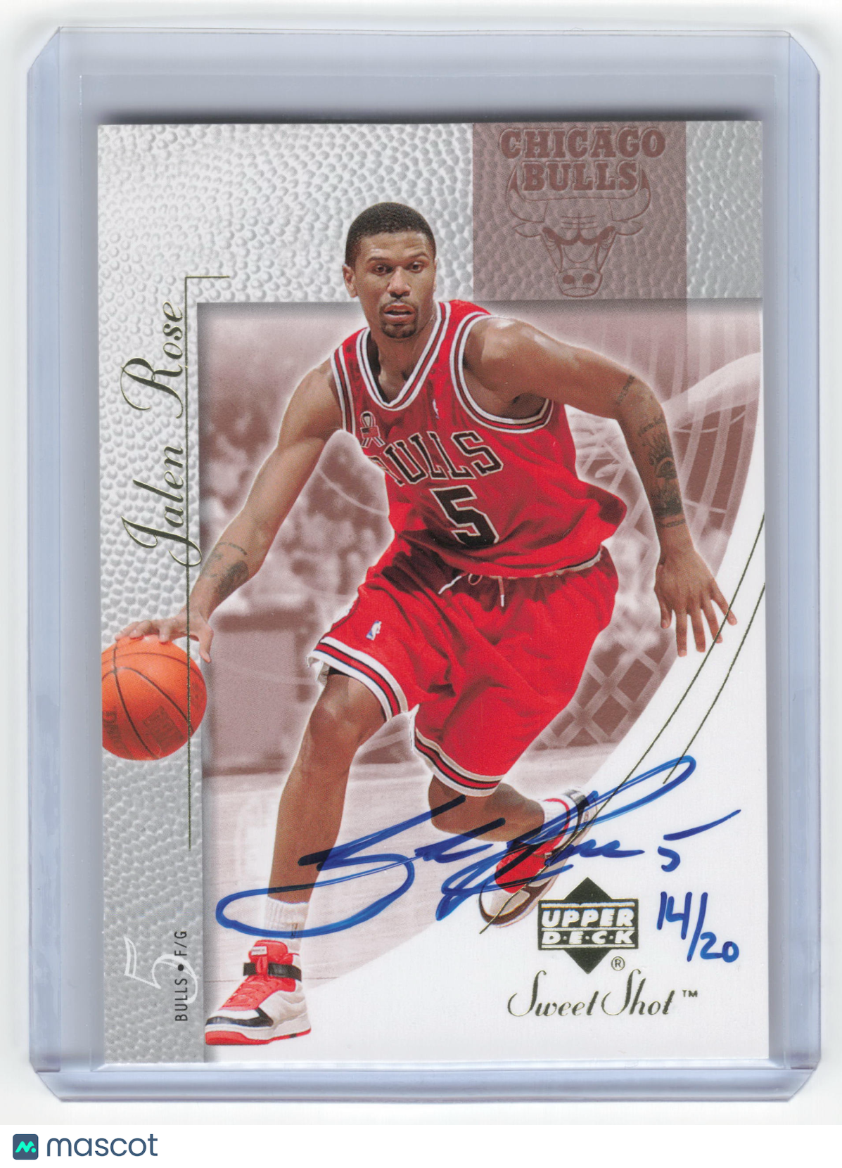 2002-03 Upper Deck Sweet Shot Basketball Jalen Rose Near Mint 14/20 #8