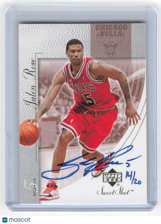 2002-03 Upper Deck Sweet Shot Basketball Jalen Rose Near Mint 14/20 #8