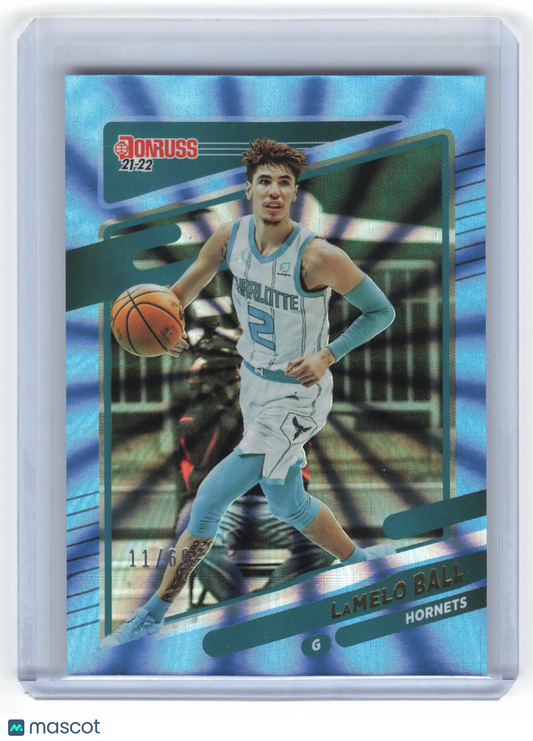 Panini 2021-22 Donruss Basketball LaMelo Ball Near Mint Blue Velocity #111