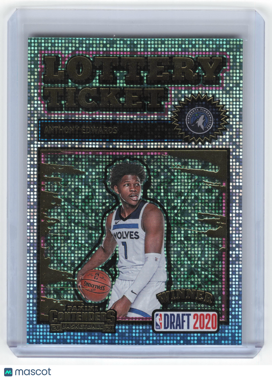 2020-21 Panini Contenders Lottery Ticket Basketball Anthony Edwards Rookie #11