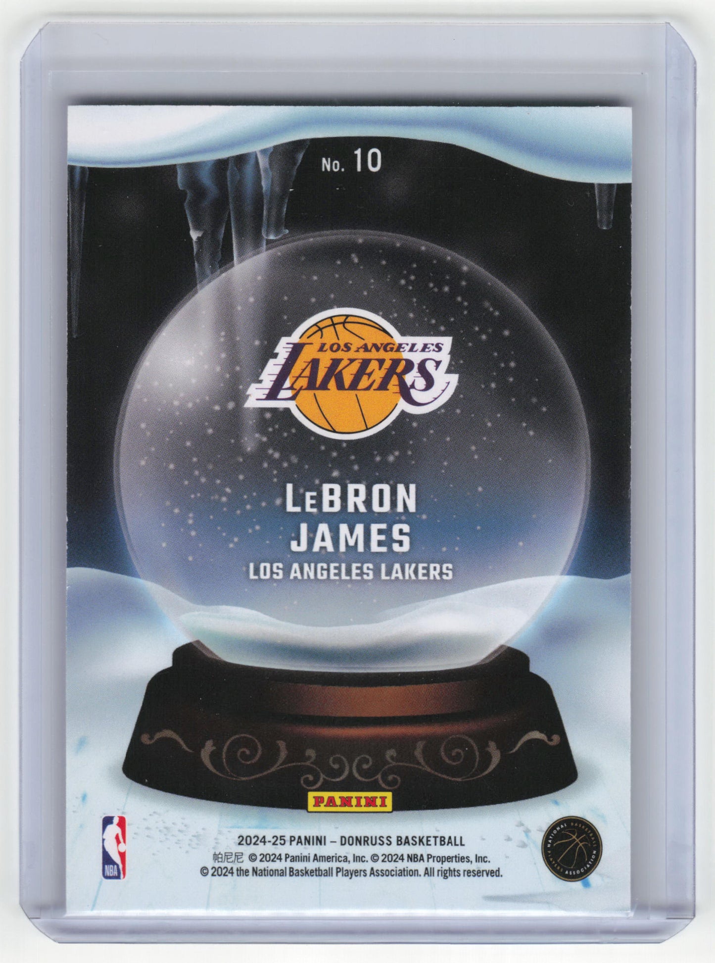 2024-25 Panini Donruss Snow Globe Basketball LeBron James Near Mint 22/75 #10