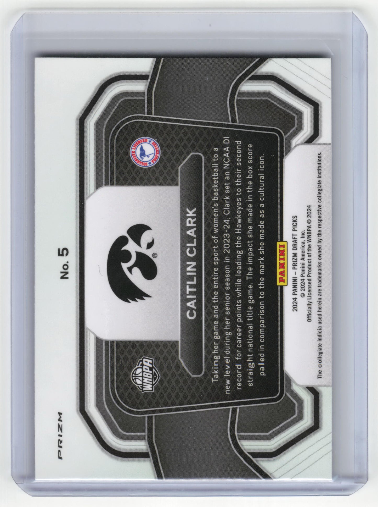 2023 Panini Prizm Campus Legends Basketball Caitlin Clark RC NM Green Prizm #5