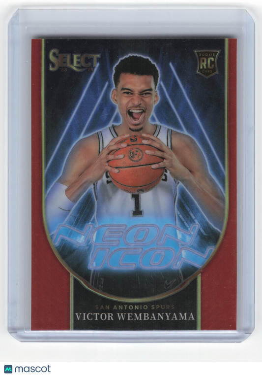 2023-24 Panini Select Prizm Basketball Victor Wembanyama NM Rookie Red Prizm #13