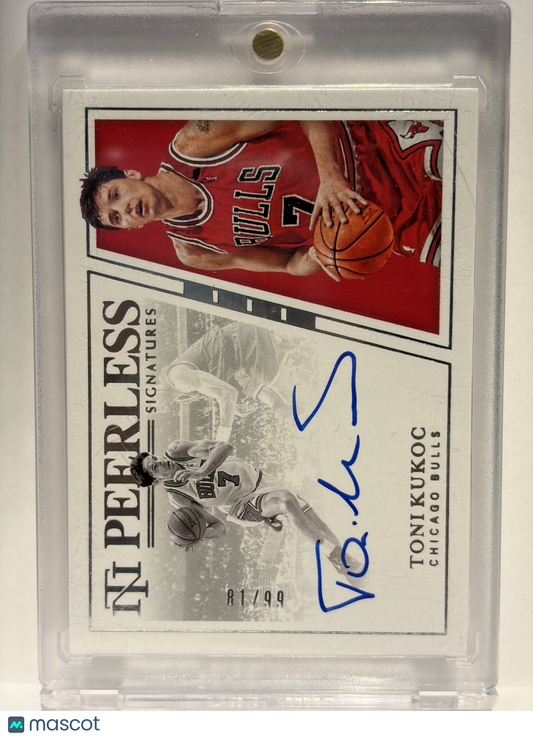 2020 Panini National Treasures Basketball Toni Kukoc NM Autograph 81/99 #PS-TKC